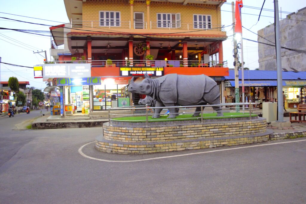 ソウラハ村の中心部　ガイダ・チョーク Gaida Chowk